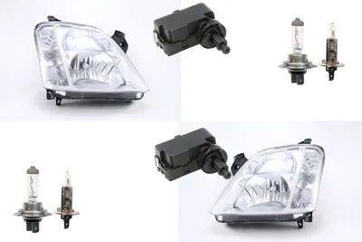 Produktbild von Johns, Scheinwerfer passend für Opel Meriva A 03-10 mit H7 H1 Links Rechts + Stellmotor 1207203 1207936 1207204 5P0941295 13129840 93189095 1216153 93