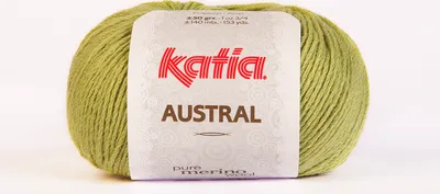 Produktbild von AUSTRAL von Katia - VERDE ACEITUNA (46) - 50 g / ca. 140 m Wolle