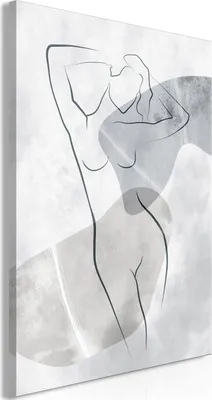 Produktbild von Vlies Leinwandbild - Resting Muse (1 Part) Vertical 40x60 cm Menschen h-A-10025-b-a