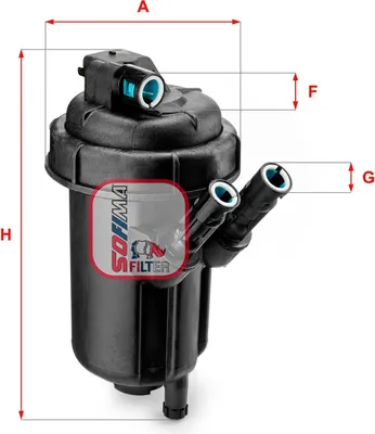 Produktbild von Kraftstofffilter SOFIMA S 5116 GC für OPEL Corsa C Schrägheck (X01) Filtereinsatz