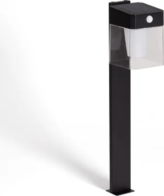 Produktbild von LED Bodenstehleuchte Außen Solar 1,5W 46cm Aluminium mit Bewegungssensor Efren Square Schwarz