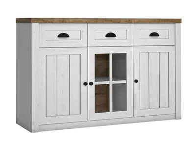 Produktbild von AX LIVING Kommode mit Schubladen Palmano K3S – 130 cm, Andersen Kiefer