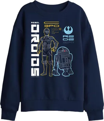 Produktbild von Star Wars - "Rebel Droids" Sweatshirt für Kinder TV29813 (116) (Marine)