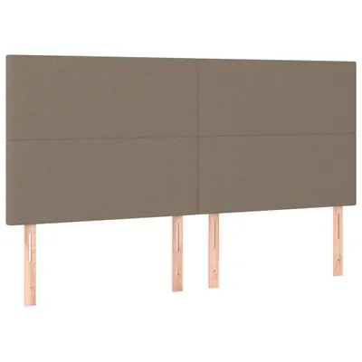 Produktbild von Kopfteil Taupe 180x5x118/128 cm Stoff