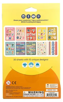 Produktbild von Ooly Sticker Stickerbuch Alphabet - bunte Buchstabensticker kreativ