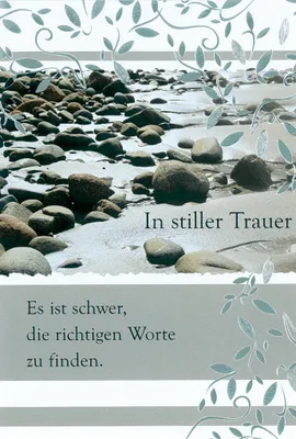 Produktbild von Trauer – Beileid - Kondolenzkarte im Format 11,5 x 17 cm mit