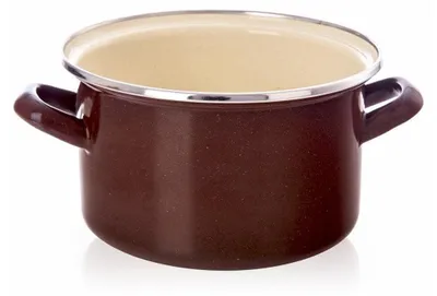Obrázok produktu pre HNEDÝ smaltovaný hrniec 18 cm, 2 l