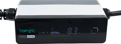 Produktbild von Shelly EVE01-11R, 400 V, Typ 2, 16 A, 5,6 m, Schwarz