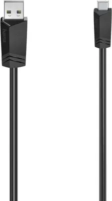 Produktbild von Hama 00200605, 0,75 m, Mini-USB B, USB A, USB 2.0, 0,48 Gbit/s, Schwarz