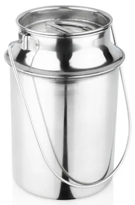 Produktbild von Milchkanne aus Edelstahl mit Deckel und Griff, 1,9 l