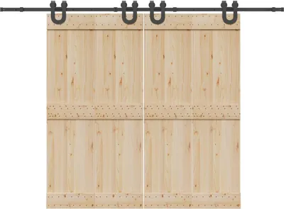 Produktbild von Schiebetürbeschlag-Set 400 cm Stahl Schwarz