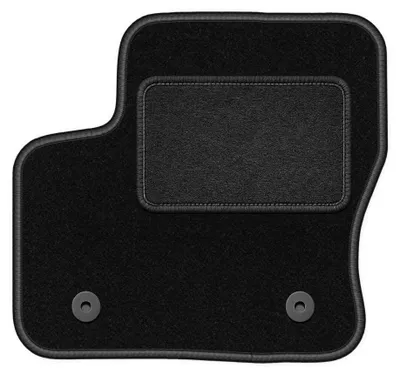 Productafbeelding van Velours bestuurdersmat voor Ford Transit Connect 2013-2017 – zwart, op maat – Wielganizator LUX