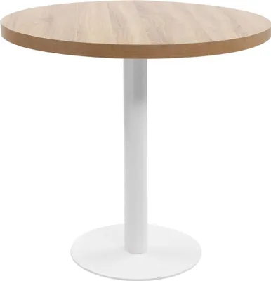 Obrázek produktu pro Maison Exclusive – Bistro stůl světle hnědý 80 cm, MDF