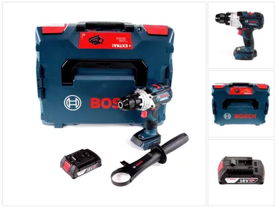 Obrázek produktu pro Akumulátorový vrtací šroubovák Bosch GSR 18V-110 C 18V 110Nm bez kartáčů + 1x akumulátor 2,0Ah + L-Boxx - bez nabíječky