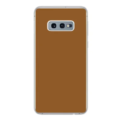 Produktbild von MuchoWow® Handyhülle Schutzhülle Hülle für Samsung Galaxy S10e Braun - Erdton - Unifarben Silikon Softcase Handy Hülle - Handy