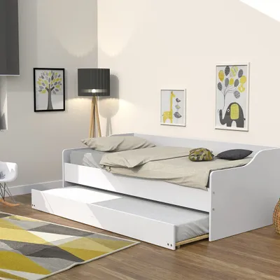 Produktbild von Ausziehbett SWEET und Bettschublade/ Bett 2x90x200 - Weiß