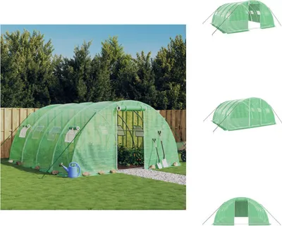 Immagine prodotto di vidaXL Serra con telaio in acciaio verde 16 m² 4x4x2 m - Serre
