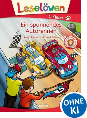 Produktbild von Leselöwen 1. Klasse - Ein spannendes Autorennen: Erstlesebuch für Kinder ab 6 Jahre