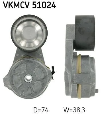 Produktbild von Spannrolle, Keilrippenriemen SKF VKMCV 51024