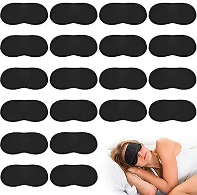 Productafbeelding van Slaapmasker, 30 stuks, zijde, zwart, elastisch, voor reizen