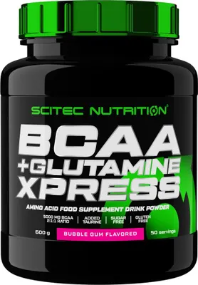 Image de BCAA - Scitec Nutrition - BCAA + GLUTAMINE XPRESS (600gr) - Saveur Bubble Gum