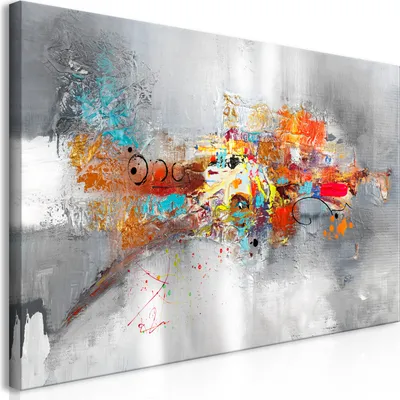 Produktbild von Italienischer Leinwand Leinwandbild - Dominant (1 Part) Wide 120x60 cm Abstrakt a-A-0415-b-a