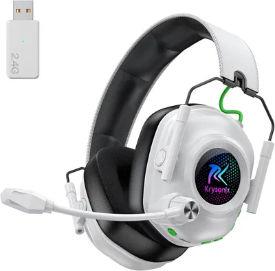 Produktbild von Kabelloses Gaming Headset für PS5, PS4, PC, Mac & Switch 2,4 GHz, Bluetooth, 50-mm-Treiber, Noise-Cancelling-Mikrofon,60 Std. Akkulaufzeit mit LEDHD