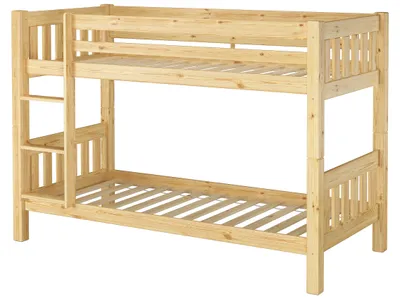 Produktbild von Kinderetagenbett massiv Kiefer Kinderzimmer Stockbett Hochbett Zubehör wählbar V-60.06-09Rollrost inkl.