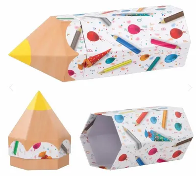 Produktbild von Idena Geschenkbox Stiftform Schultüte 10x27x9cm