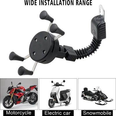 Produktbild von Motorrad X-förmig Handyhalter Elektrisches Fahrrad Reiten stoßfest Feste Navigation Spiegel Basishalter Handy