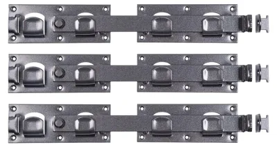 Produktbild von Alberts 822583 DURAVIS® Doppeltorüberwurf, schwarzdiamant duplexbeschichtet, Größe 423 x 70 mm, 3er Set