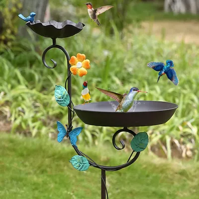 Produktbild von Aifeorzo Freistehende Vogeltränke für den Außenbereich, 147,3 cm Höhe, dekorativ