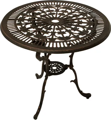 Produktbild von Gartentisch 70 cm Rund Jugendstil Bronze-Antik