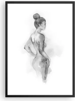 Produktbild von Gerahmtes Poster - Schwarzer Rahmen - Frau Körper Stück - 50x70 cm - Wand Bild - Wanddeko - Wandbilder - Kunstposter - Wandposter - Bilderrahmen - Bilder - Kunstdruck - P2BPA50x70-4995