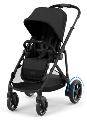 Image de Cybex Gold Buggy e-Gazelle S Moon Black (châssis noir)