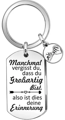 Obrázok produktu pre Inšpiratívny kľúčenka z nehrdzavejúcej oceli s motívom pre ženy