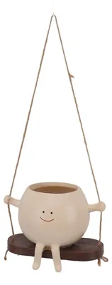 Produktbild von Omgoods – Hängender Blumentopf mit einzigartigem Gesichtsdesign für Sukkulenten