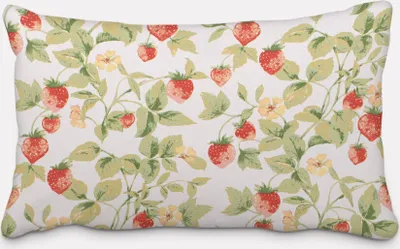 Produktbild von SCHÖNER LEBEN. Kissenhülle aus Baumwolle Gariguette Erdbeeren weiß ro Größe 60x80cm (HxB) 60x80cm (HxB) Größe
