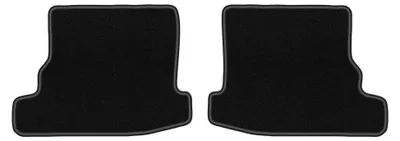 Imagen del producto de Alfombrillas traseras de moqueta para Volkswagen Polo III FL 6N2 1999-2001 (hatchback/sedán/Classic) – 2 piezas, negras, a medida – Wielganizator LUX