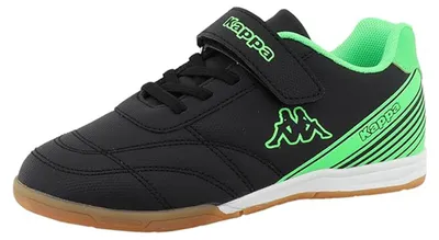 Produktbild von Kappa Indoor Kinder Hallenschuhe Black-Green 95K0783001, Schuhgröße:34 EU