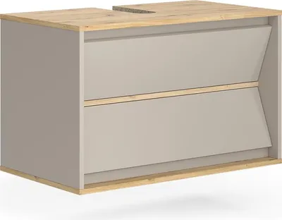 Produktbild von Waschbeckenunterschrank Vicco Edelin Cashmere 80 x 50 cm mit 2 Schubladen, Model 57986
