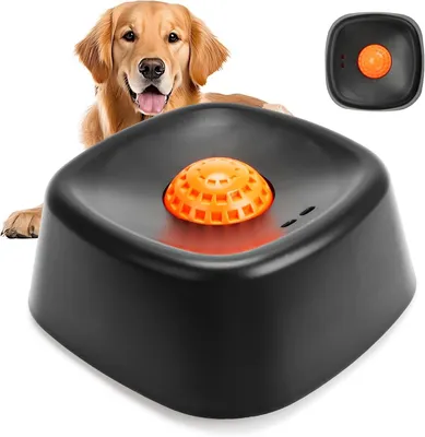 Produktbild von Slow Feeder Napf für flüssige Leckerlis – Hunde Lecknapf mit Ball – Leckspielzeug für Welpen & Senioren – Große, mittlere & kleine Rassen – Schwarz