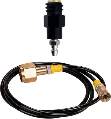 Produktbild von CO2 Adapter W21.8-14 auf TR21-4 + 1,5 m Hochdruckschlauch – Wassersprudler