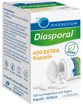 Productafbeelding van Magnesium-Diasporal 400 extra, capsules, 20 capsules