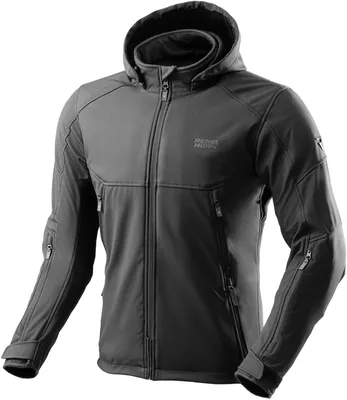Produktbild von Rebelhorn Slash Softshell wasserdichte Motorrad Textiljacke, schwarz, L