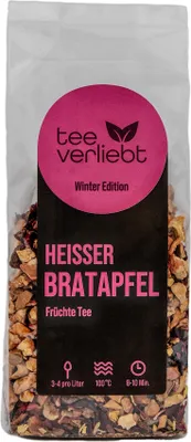 Produktbild von teeverliebt - Heißer Bratapfel | 100g Früchtetee - Winter Edition