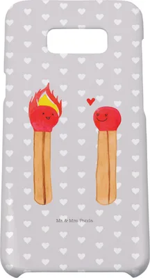 Produktbild von Mr. & Mrs. Panda Samsung Galaxy S8 plus Handyhülle  Streichhölzer - Grau Pastell - Geschenk, Liebesbeweis, Handy, Case, Cover, Hülle, Liebesgeschenk, Freundin