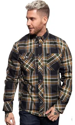 Image de King Kerosin, veste chemise multifonctionnelle - Couleur jaune et vert, taille 5XL