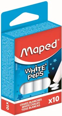 Productafbeelding van Krijt Peps, 10 stuks, rond, wit