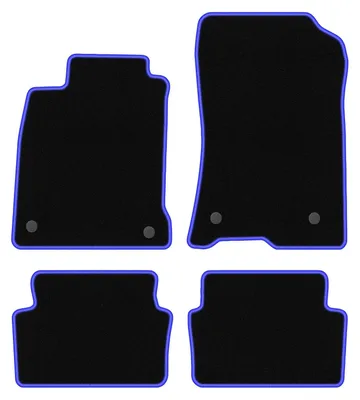 Immagine prodotto di Tappetini in velluto Nero/Blu per Renault Laguna III 2007-2015 Set 4 pezzi